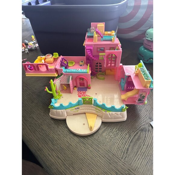 Vintage Polly Pocket 2000 Mattel hacienda Playhouse With slide / no figures - Picture 2 of 6